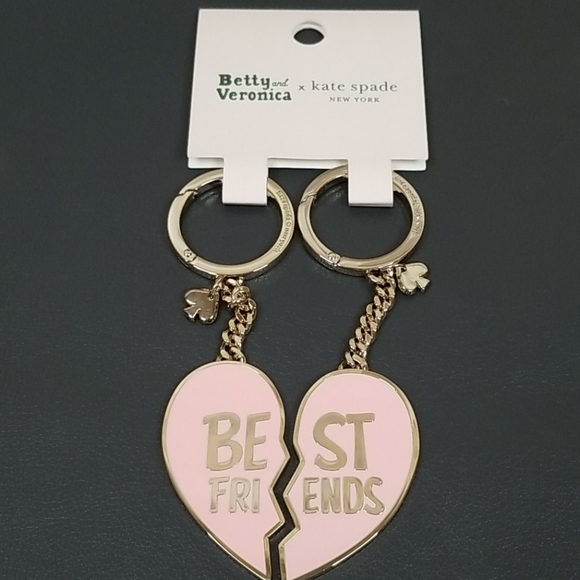 Kate Spade Accessories - NWT Kate Spade "Best Friends" Key Ring Set
